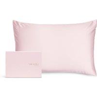 Silk Addict 100% Mulberry Silk Pillowcase - Navy in Light Pink | Size: Standard Pillow Case