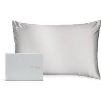 Silk Addict 100% Mulberry Silk Pillowcase - Navy in Metallic Silver | Size: Standard Pillow Case