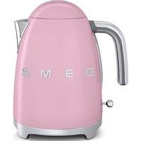 Smeg 1.7L 3kw Kettle & 4-Slice Toaster Set, Stainless Steel in Pastel Pink