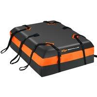 Costway 424L Large Car Roof Top Rack Luggage Carrier Bag Storage Bag Travel Waterproof in Black