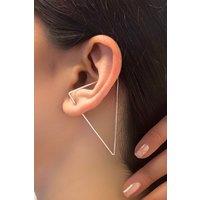 Otis Jaxon London Single Triangle Sterling Silver Ear Cuff Earring