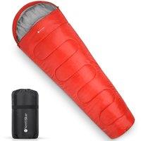 Neel Blue Mummy Sleeping Bag All Seasons - 220x85cm in Red | Size: 220x85 cm