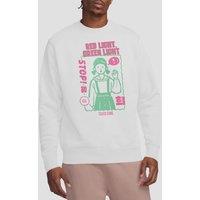 Squid Game Season 3 Red Light, Green Light Sweatshirt, White | Size: Medium