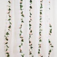 Scottish Everlastings Ltd 180cm Mini Rose Garland White/Light Pink Pack 6 in White