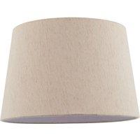 Happy Homewares Light Beige Natural Linen Fabric Lamp Shade with White Cotton Lining | Size: 12 inches