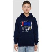 Genesis By The Window Youth Kids Pull-Over Hoodie, Navy | Size: 5-6 Years