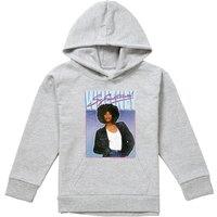 Whitney Houston So Emotional Youth Kids Pull-Over Hoodie, Athletic Heather in Grey | Size: 9-11 Years