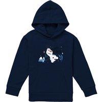 Disney Frozen Olaf Is Wayyy Cool Youth Kids Pull-Over Hoodie, Navy | Size: 9-11 Years
