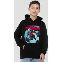 Star Wars - The Mandalorian Star Wars Mandalorian Mandalorians Attack Youth Kids Pull-Over Hoodie, Black | Size: 9-11 Years