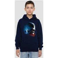 Disney Obiwan Kenobi Poster Vader Youth Kids Pull-Over Hoodie, Navy | Size: 9-11 Years