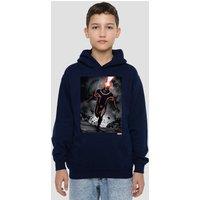 Marvel X-Men Cyclops Blast Youth Kids Pull-Over Hoodie, Navy | Size: 12-13 Years