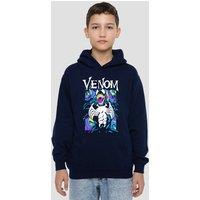 Marvel Marbled Venom Youth Kids Pull-Over Hoodie, Navy | Size: 9-11 Years