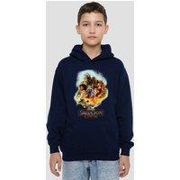 Disney Star Wars: Skeleton Crew Racing Group Youth Kids Pull-Over Hoodie, Navy | Size: 9-11 Years