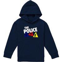 The Police Dancing Triangles Youth Kids Pull-Over Hoodie, Navy | Size: 12-13 Years