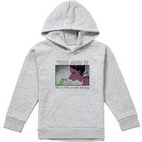 Disney The Princess & The Frog Tiana A Risk Worth Taking Youth Kids Pull-Over Hoodie, Athletic Heather in Grey | Size: 5-6 Years