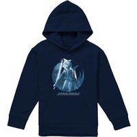 Disney Star Wars Ahsoka Ready Youth Kids Pull-Over Hoodie, Navy | Size: 9-11 Years