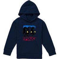 The Police Sunglasses Graphic Youth Kids Pull-Over Hoodie, Navy | Size: 7-8 Years