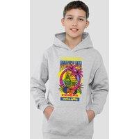 One Piece I Survived Party'S Bar Youth Kids Pull-Over Hoodie, Athletic Heather in Grey | Size: 12-13 Years