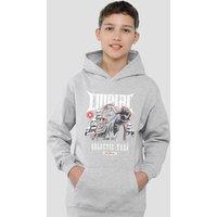 Disney Star Wars Darth Vader Galactic Tour Poster Youth Kids Pull-Over Hoodie, Athletic Heather in Grey | Size: 12-13 Years