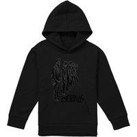 The Band Standing In A Row Youth Kids Pull-Over Hoodie, Black | Size: 9-11 Years