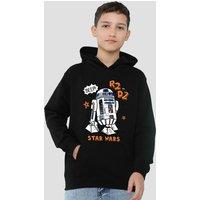 Disney Star Wars R2D2 Marker Youth Kids Pull-Over Hoodie, Black | Size: 12-13 Years