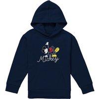 Disney Mickey Mouse Funky Dance Youth Kids Pull-Over Hoodie, Navy | Size: 5-6 Years