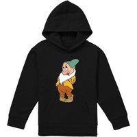Snow White And The Seven Dwarfs, Flirty Bashful Youth Kids Pull-Over Hoodie, Black | Size: 5-6 Years