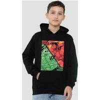 Marvel The Hulk Vs Red Hulk Youth Kids Pull-Over Hoodie, Black | Size: 12-13 Years