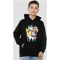 Disney Star Wars Bb8 Abstract Youth Kids Pull-Over Hoodie, Black | Size: 5-6 Years