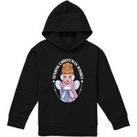 Disney Cinderella Christmas Wishes Youth Kids Pull-Over Hoodie, Black | Size: 5-6 Years