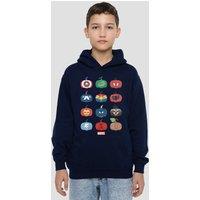 Marvel Hero Pumpkins Youth Kids Pull-Over Hoodie, Navy | Size: 7-8 Years