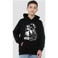 Disney Star Wars Dark Side Duo Youth Kids Pull-Over Hoodie, Black | Size: 12-13 Years
