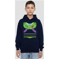Disney Toy Story Buzz Lightyear Costume Youth Kids Pull-Over Hoodie, Navy | Size: 9-11 Years