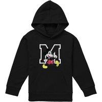 Disney Mickey Mouse Classic Walk Youth Kids Pull-Over Hoodie, Black | Size: 7-8 Years
