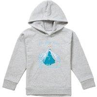 Disney Frozen New Year, My Year To Shine Youth Kids Pull-Over Hoodie, Athletic Heather in Grey | Size: 9-11 Years