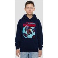 Star Wars - The Mandalorian Star Wars Mandalorian Mandalorians Attack Youth Kids Pull-Over Hoodie, Navy | Size: 9-11 Years