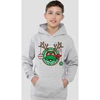 Nickelodeon Teenage Mutant Ninja Turtles Ninja Spirit Youth Kids Pull-Over Hoodie, Athletic Heather in Grey | Size: 9-11 Years