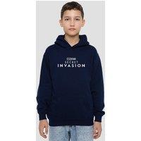 Marvel Secret Invasion Logo Youth Kids Pull-Over Hoodie, Navy | Size: 9-11 Years