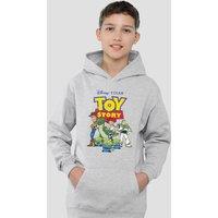 Disney Toy Story Group Youth Kids Pull-Over Hoodie, Athletic Heather in Grey | Size: 12-13 Years