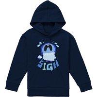Disney Inside Out 2 Sadness Youth Kids Pull-Over Hoodie, Navy | Size: 12-13 Years