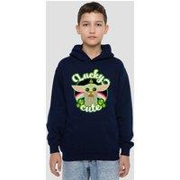 Disney Star Wars St Patrick'S Day Grogu Lucky Cute Youth Kids Pull-Over Hoodie, Navy | Size: 7-8 Years