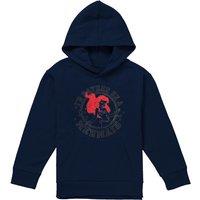 Disney Little Mermaid Rather Be Youth Kids Pull-Over Hoodie, Navy | Size: 5-6 Years