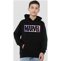 Marvel Paint Brick Youth Kids Pull-Over Hoodie, Black | Size: 9-11 Years