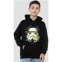 Disney Star Wars Sketch Trooper Youth Kids Pull-Over Hoodie, Black | Size: 7-8 Years