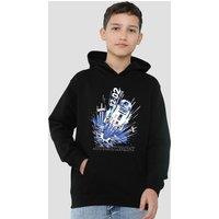 Disney Star Wars Blast Off-R2D2 Youth Kids Pull-Over Hoodie, Black | Size: 5-6 Years