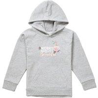 Disney Princess Christmas Merry, Bright & Beautiful Youth Kids Pull-Over Hoodie, Athletic Heather in Grey | Size: 9-11 Years