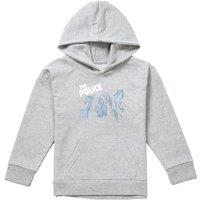 The Police Regatta Youth Kids Pull-Over Hoodie, Athletic Heather in Grey | Size: 7-8 Years