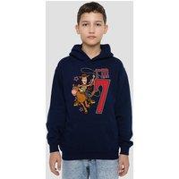 Disney Toy Story Birthday Woody I'M 7 Youth Kids Pull-Over Hoodie, Navy | Size: 9-11 Years