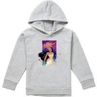 Disney Pocahontas Land Of Adventure Youth Kids Pull-Over Hoodie, Athletic Heather in Grey | Size: 9-11 Years