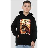 Marvel X-Men Wolverine Cyclops Jean Grey Youth Kids Pull-Over Hoodie, Black | Size: 5-6 Years
